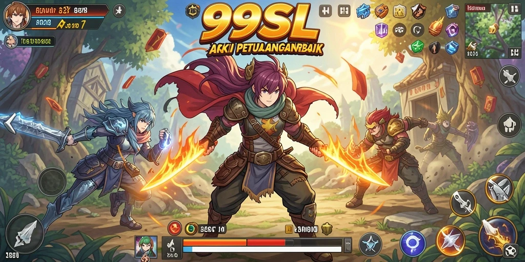 Tampilan gameplay yang menarik dan karakter yang keren.