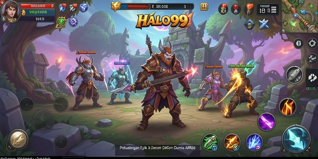 Gameplay seru dan menegangkan dalam HALO99.