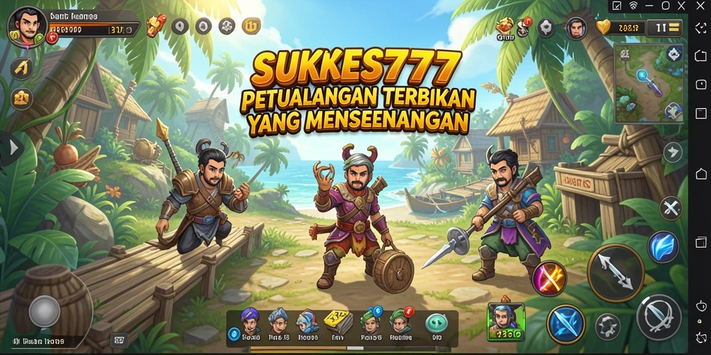 Gameplay aktif SUKSES777 di dunia terbuka yang luas.