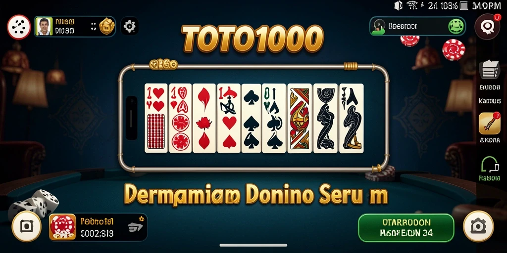 Tangkapan layar menunjukkan gameplay seru TOTO1000 dengan antarmuka menarik.