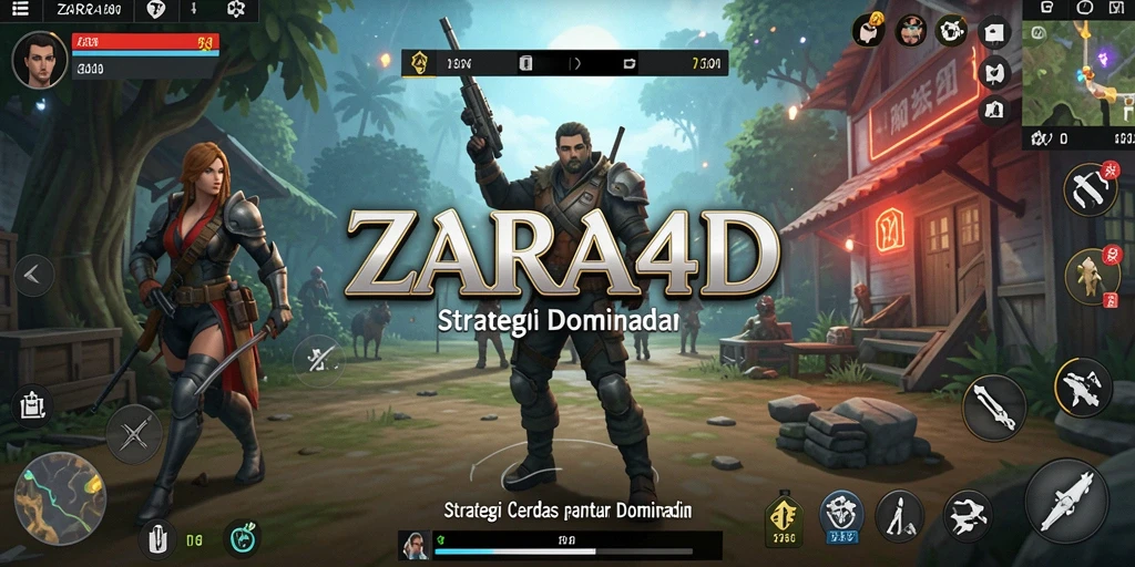 Tampilan gameplay ZARA4D yang intens dalam pertempuran strategi.